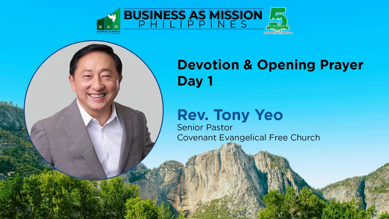 2025 BAM PH Conference Day 1 Devotion - Rev. Tony Yeo