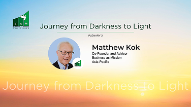 Plenary 2: Journey from Darkness to Light - Matt Kok